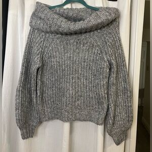 Grey off shoulder sweater